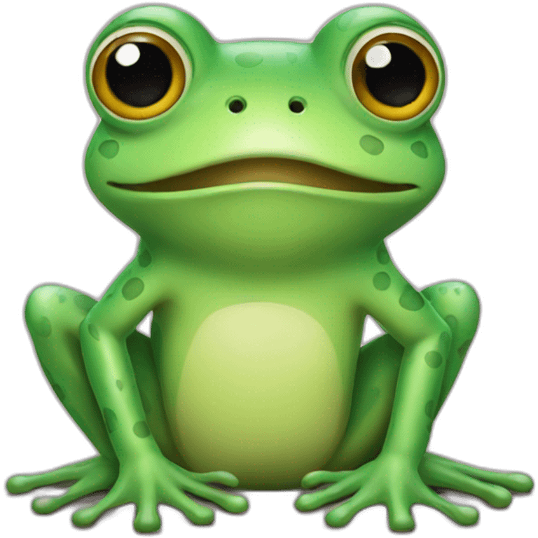 Lovely frog emoji