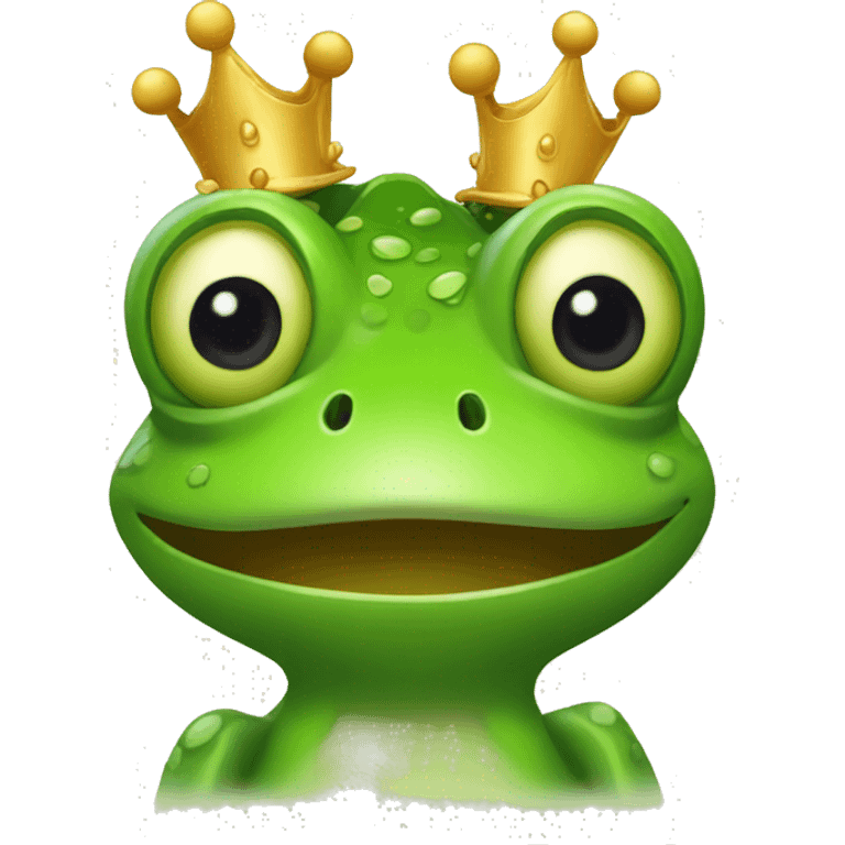 frog on a head of male emoji