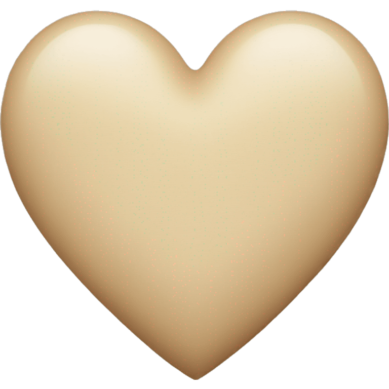 Beige Heart emoji