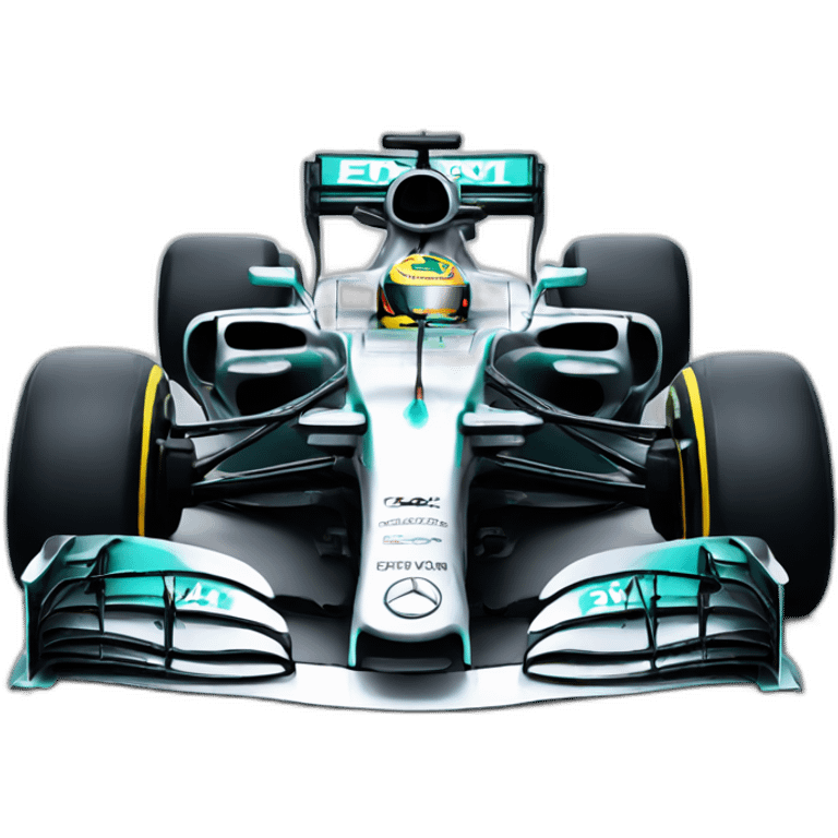 F1 car Mercedes emoji