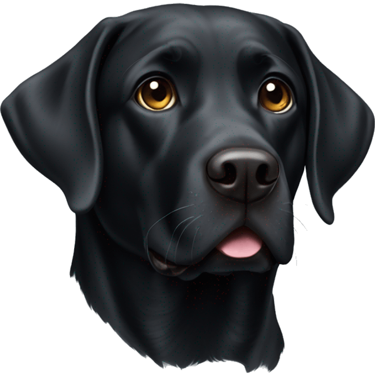 black labrador  emoji