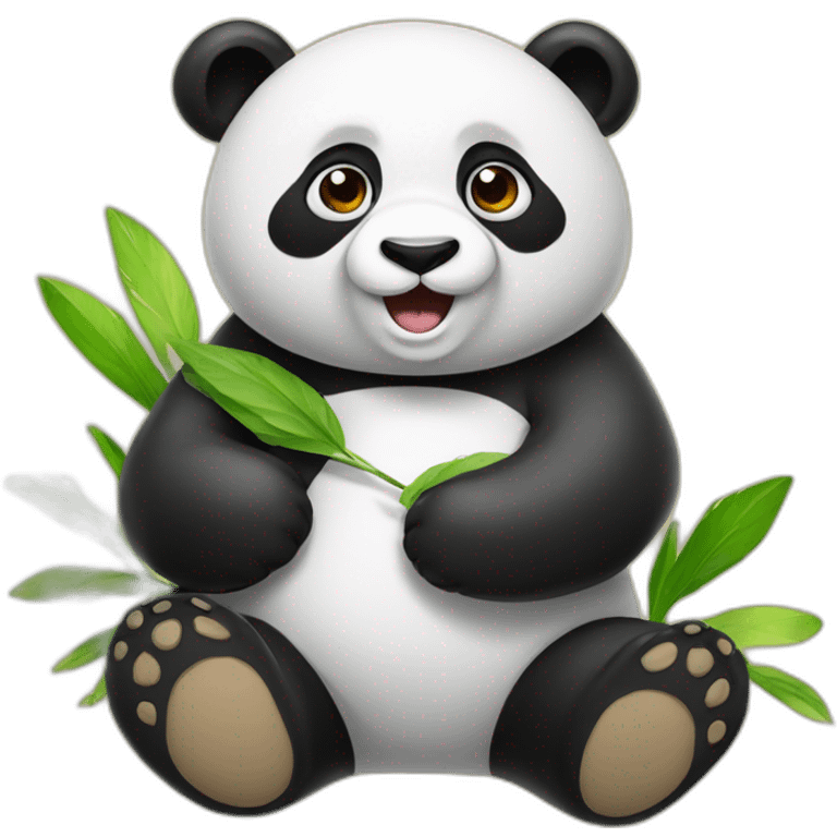 panda avec une fée emoji