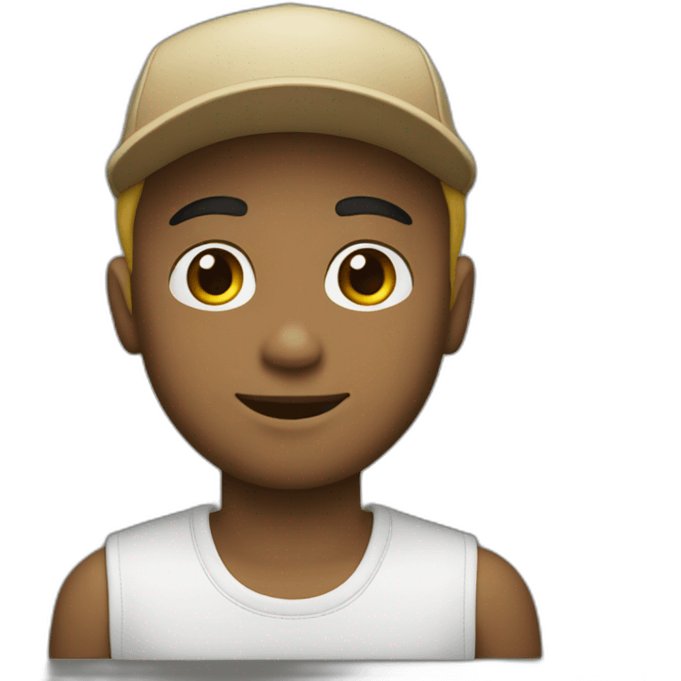 boyblond whit cap black emoji