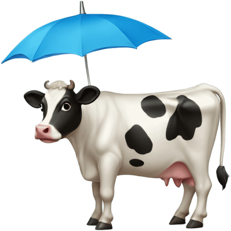 cow with an umbrella  emoji