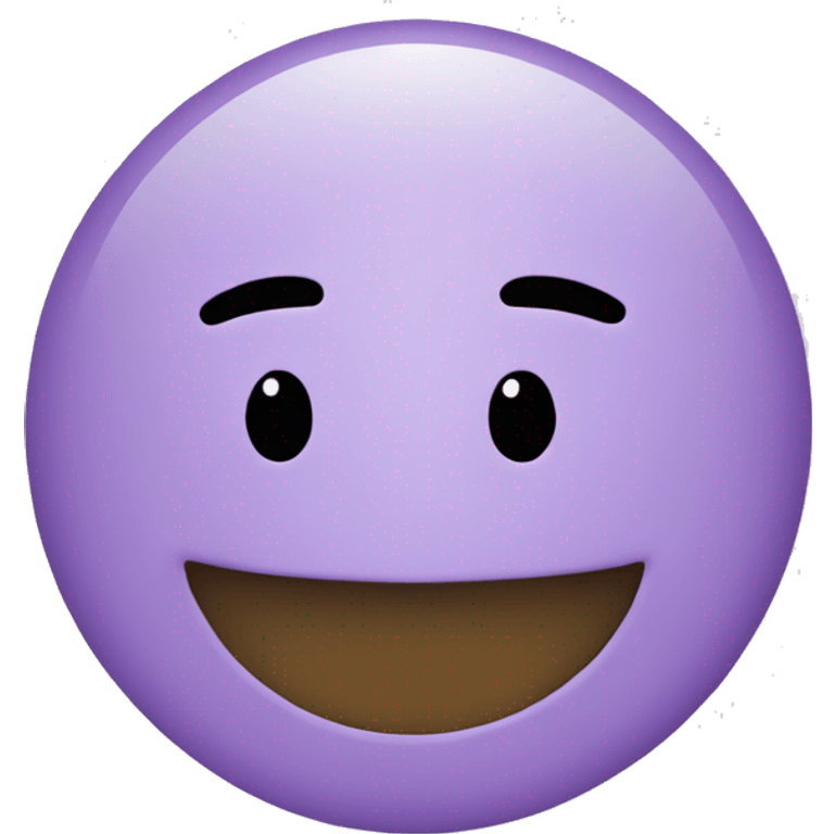 Light purple basic smile emoji  emoji