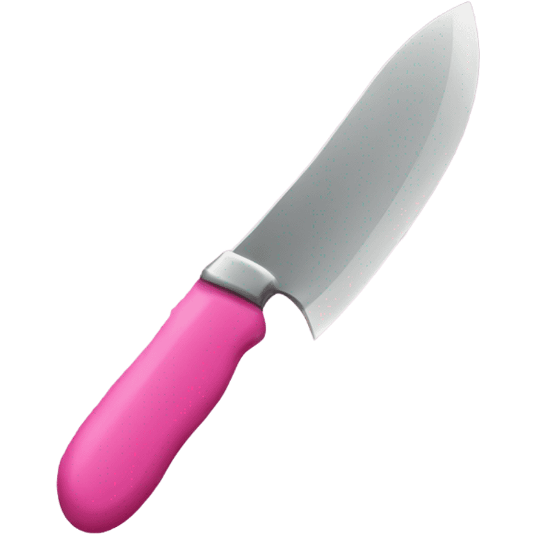 Pink knife emoji