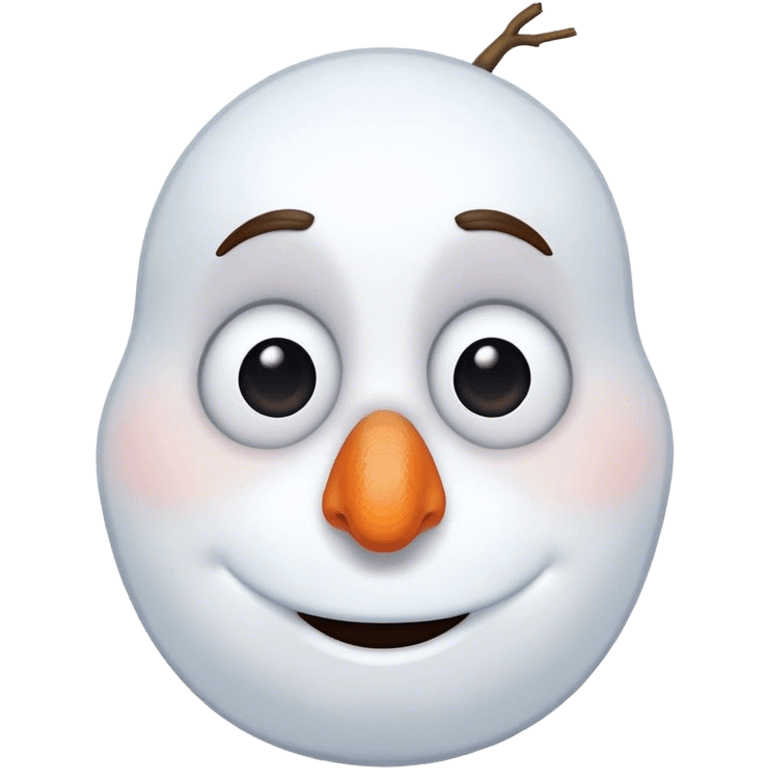 Olaf from frozen emoji