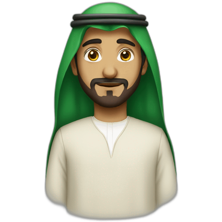 Saudi Man with Saudi clothes emoji