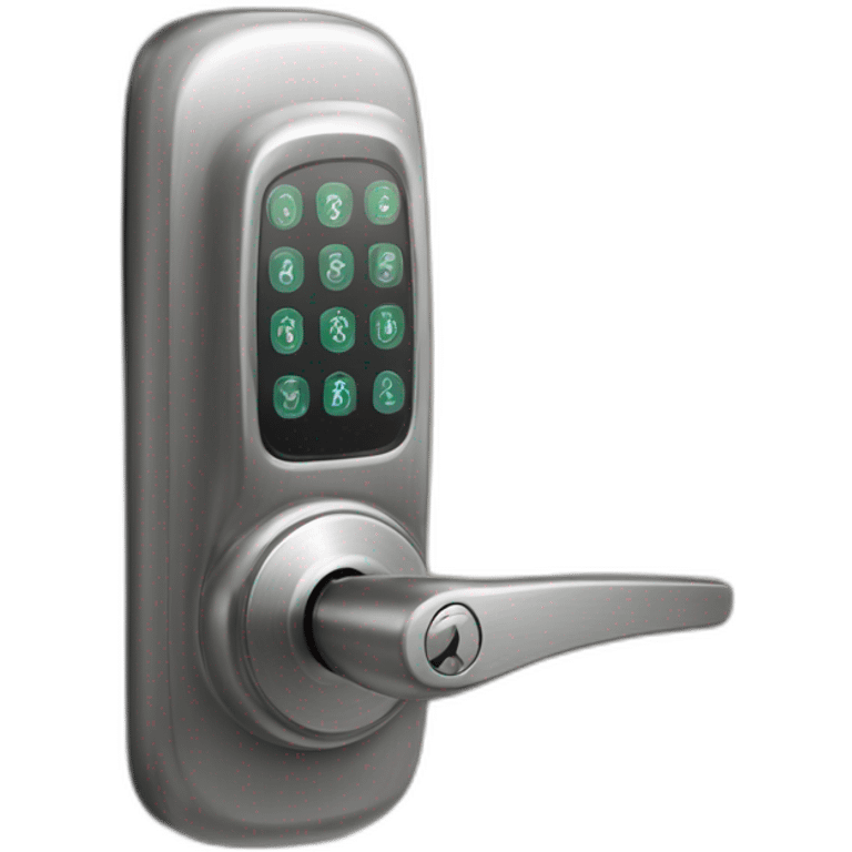 smart lock door code panel emoji