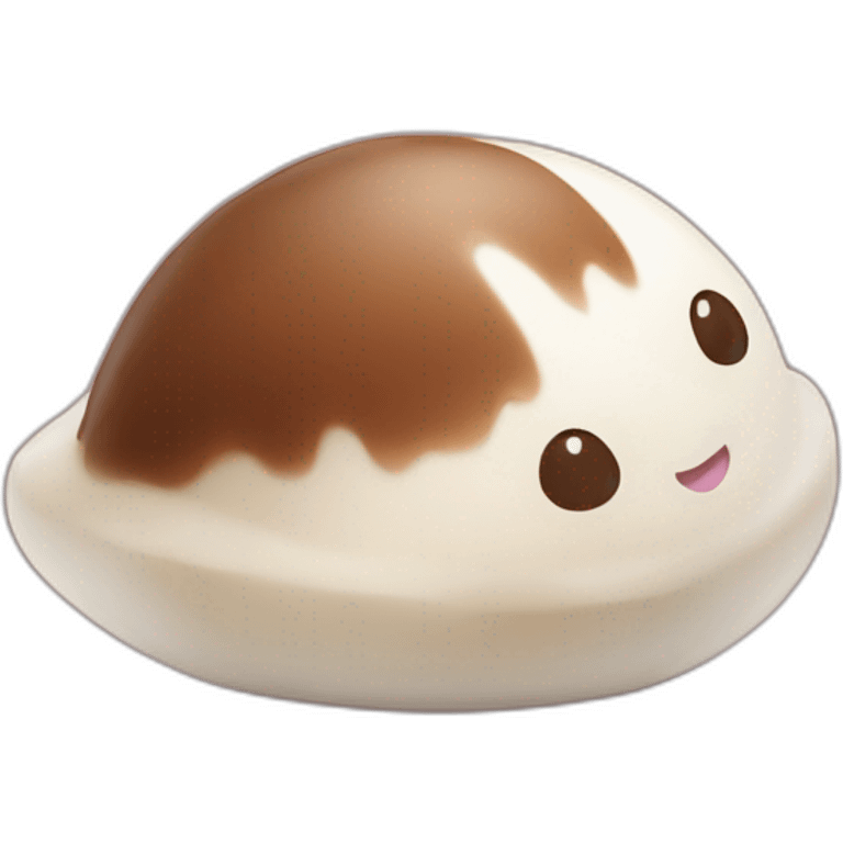 Mochi qui mange du chocolat emoji