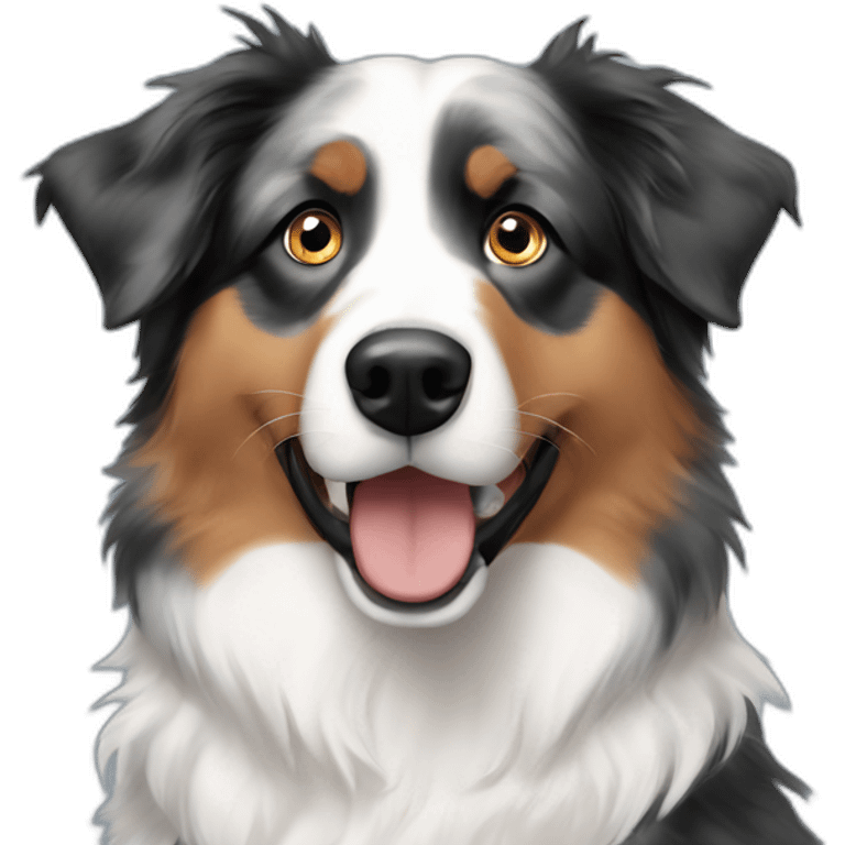 australian shepherd one blue eye emoji