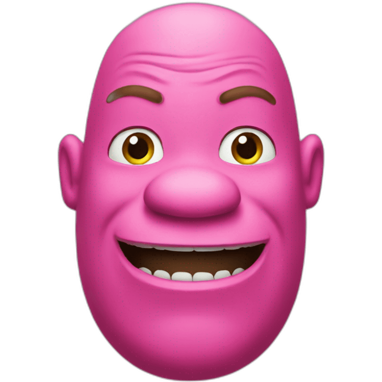 Pink shrek emoji