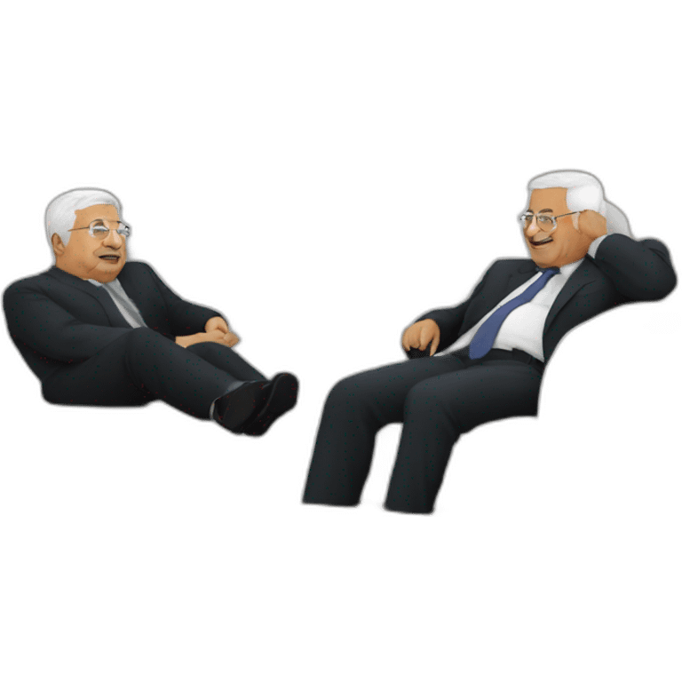 Mahmoud abbas nap meeting emoji