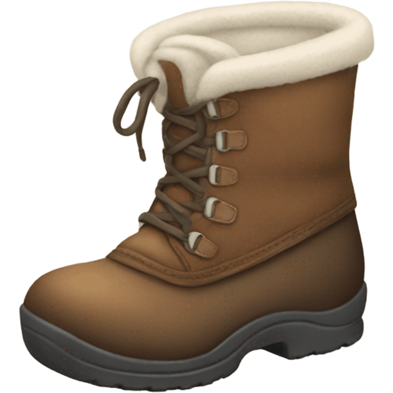 Cozy winter boots emoji