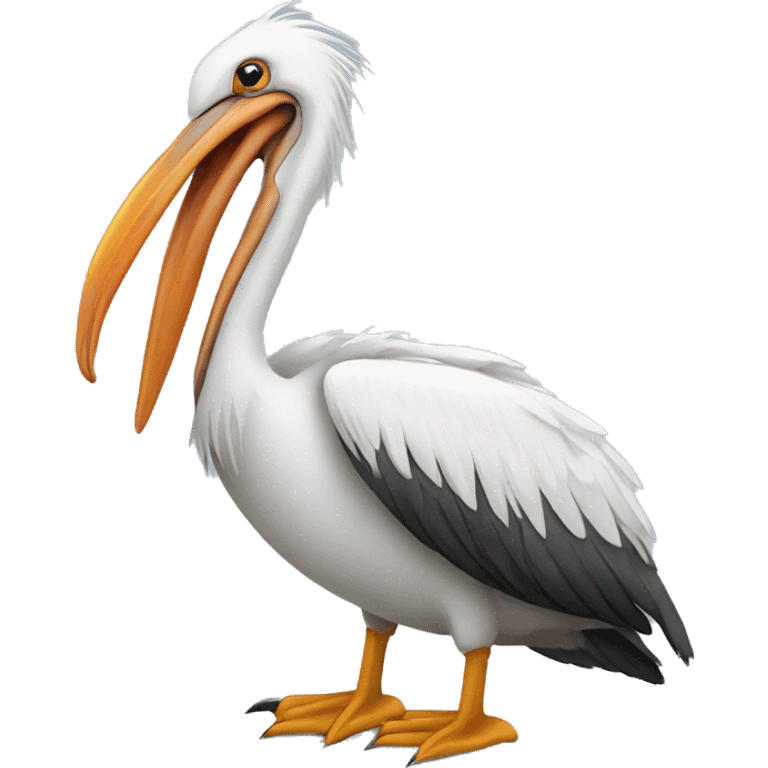 pelican typing with computer emoji