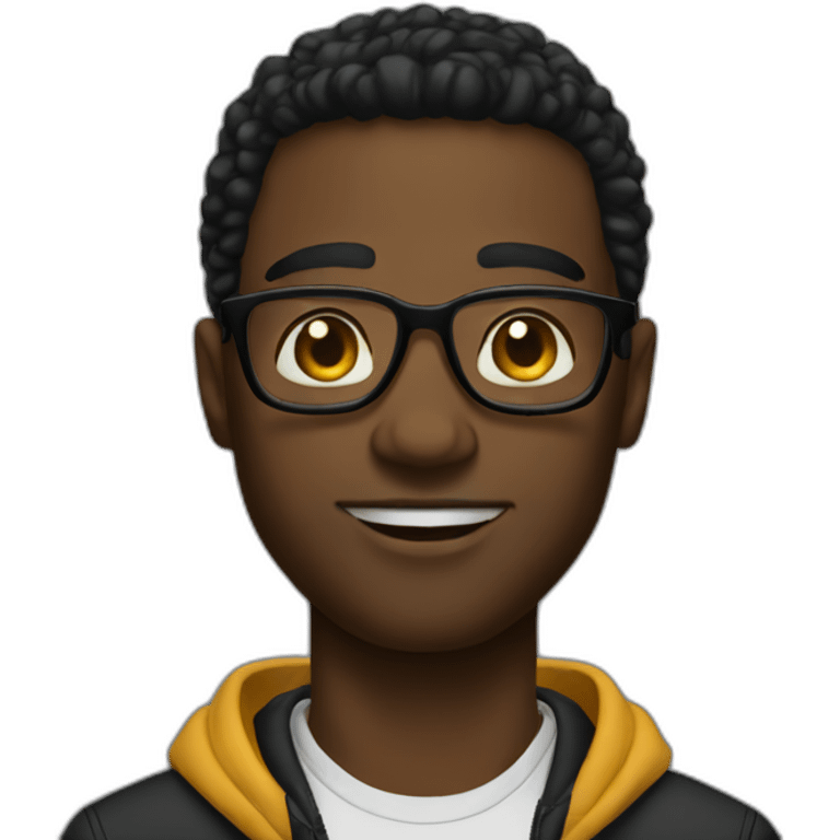 Tall swag black guy emoji