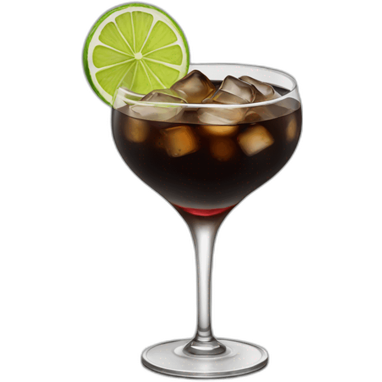 Black russian cocktail  emoji