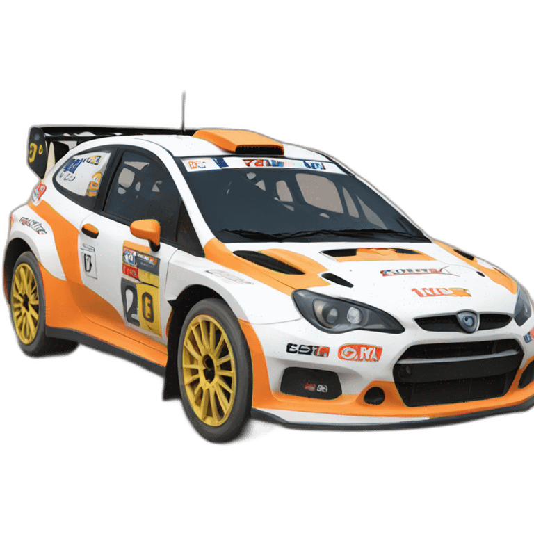 Rally car emoji