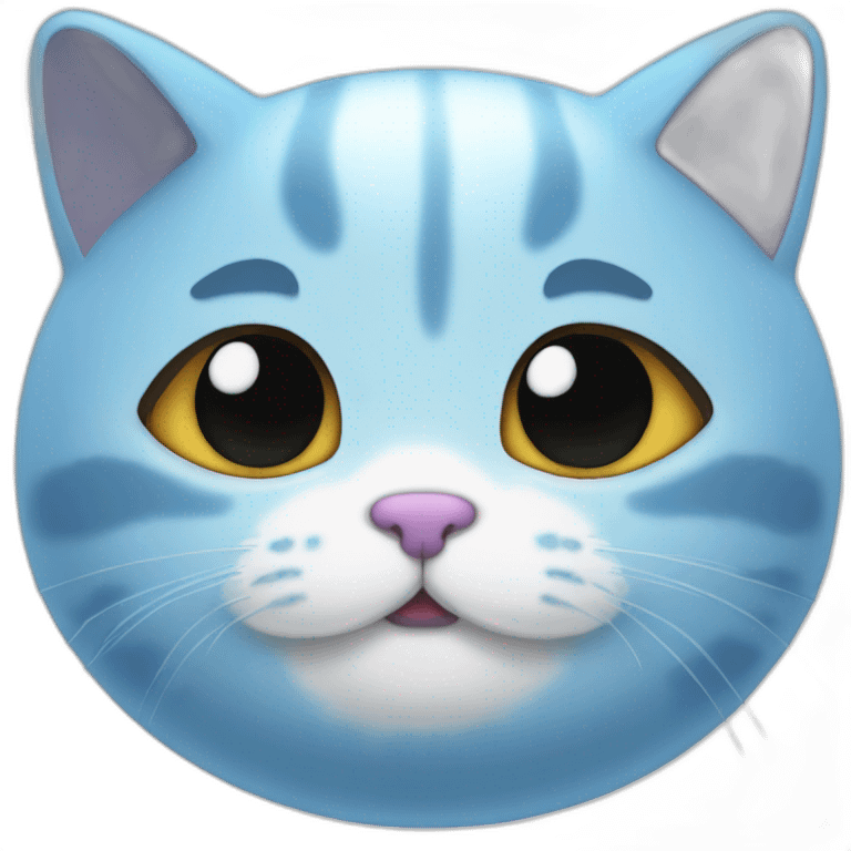 blue mellow mochi cat emoji