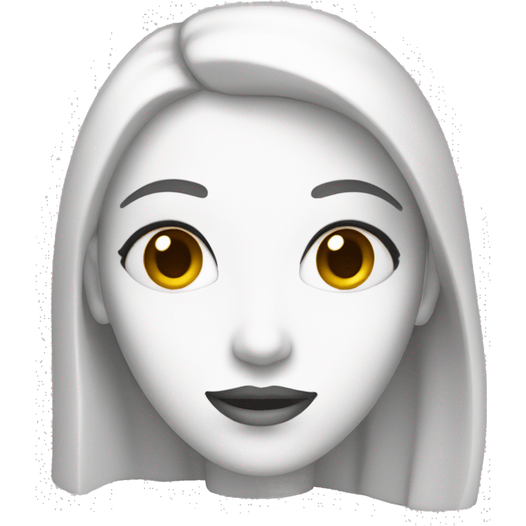 dama de color blanco emoji