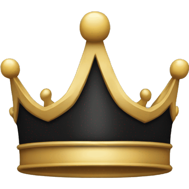 fully black crown emoji