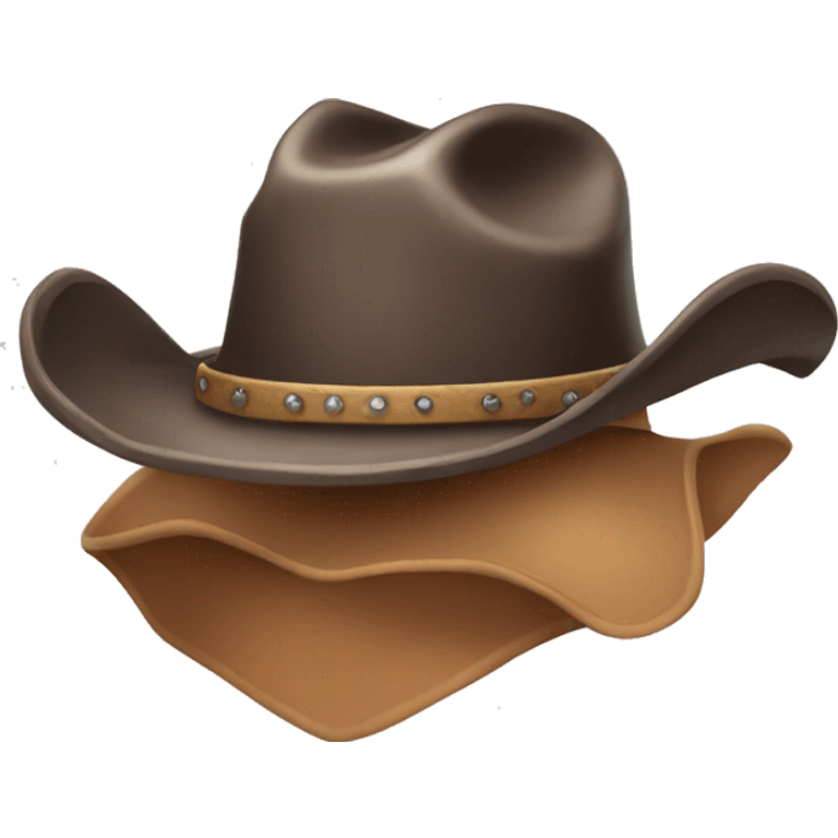 Cute cowboy hat emoji