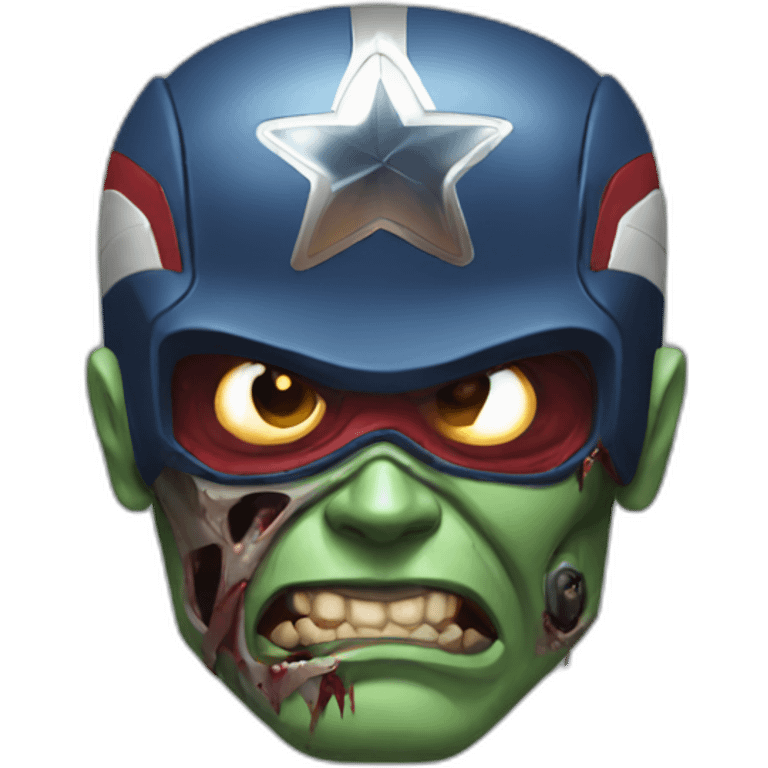 Captain America zombie emoji