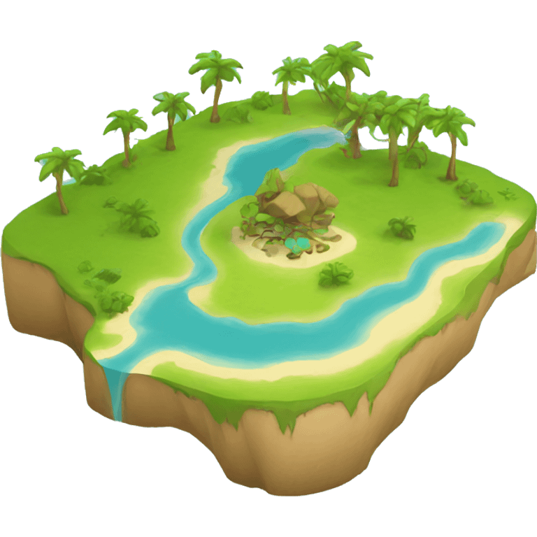 map of an island emoji