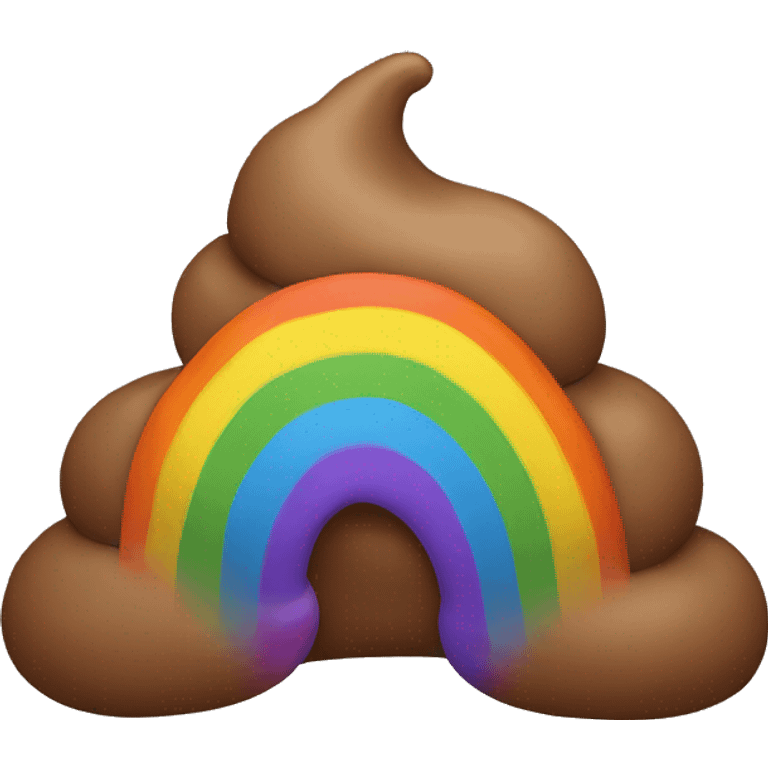 rainbow poop emoji