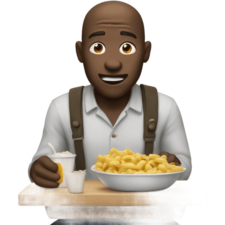 Man eating emoji