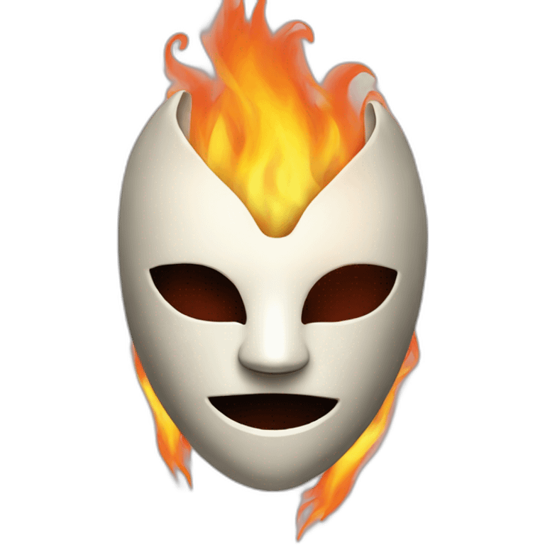 Anbu mask in fire emoji