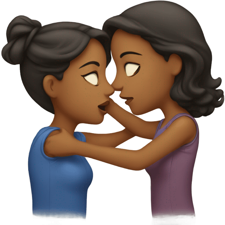 Women kiss women emoji