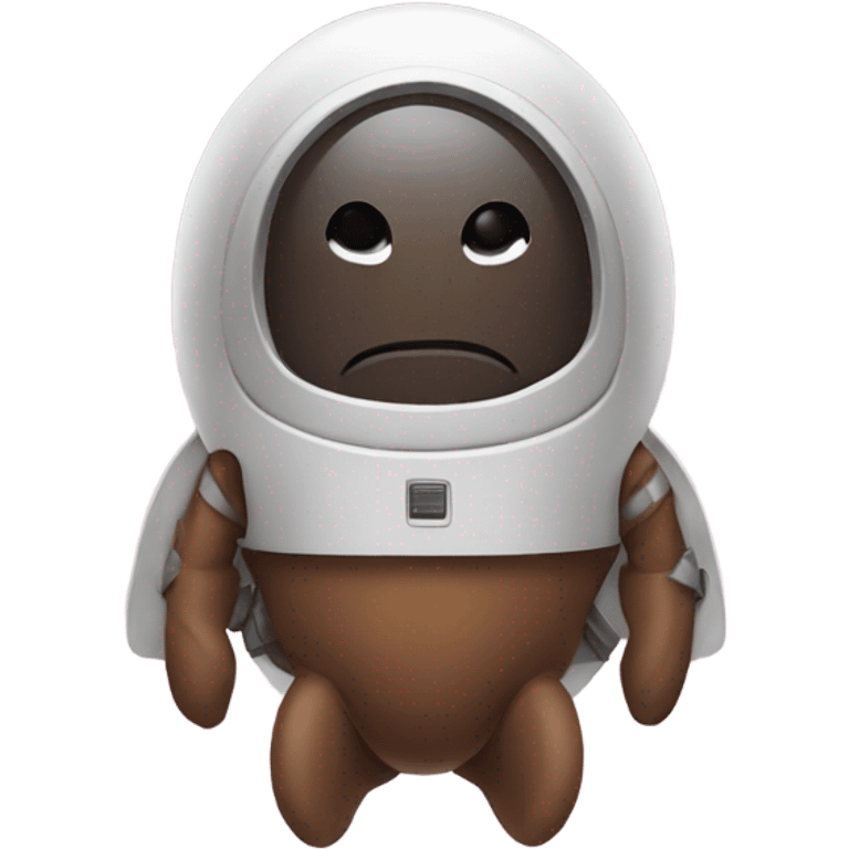 Poop with a jet pack emoji