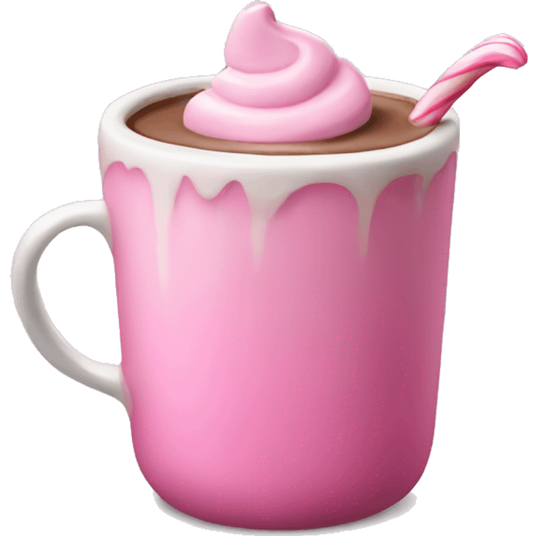 pink hot chocolate  emoji