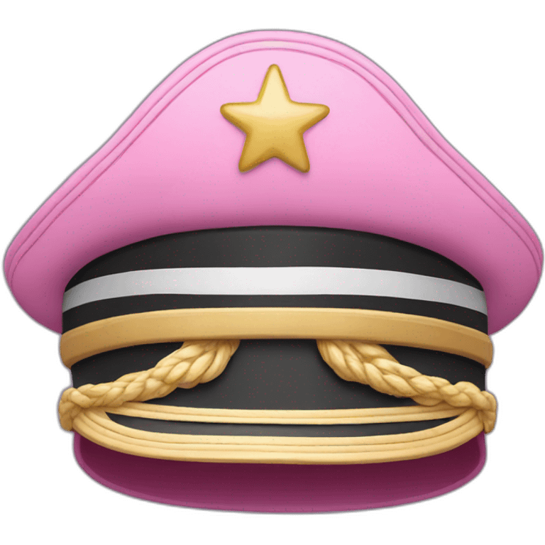 Pink captain hat emoji