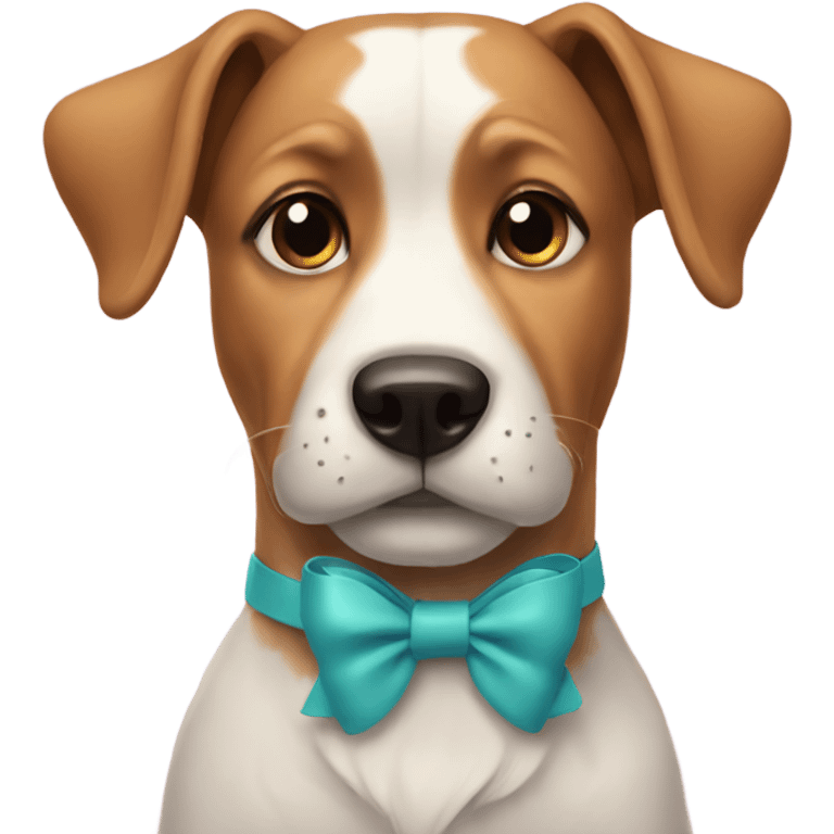 Dog with bows  emoji