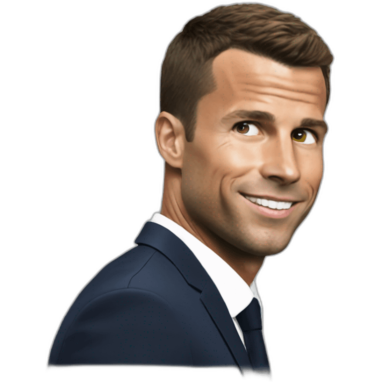 macron avec ronaldo emoji