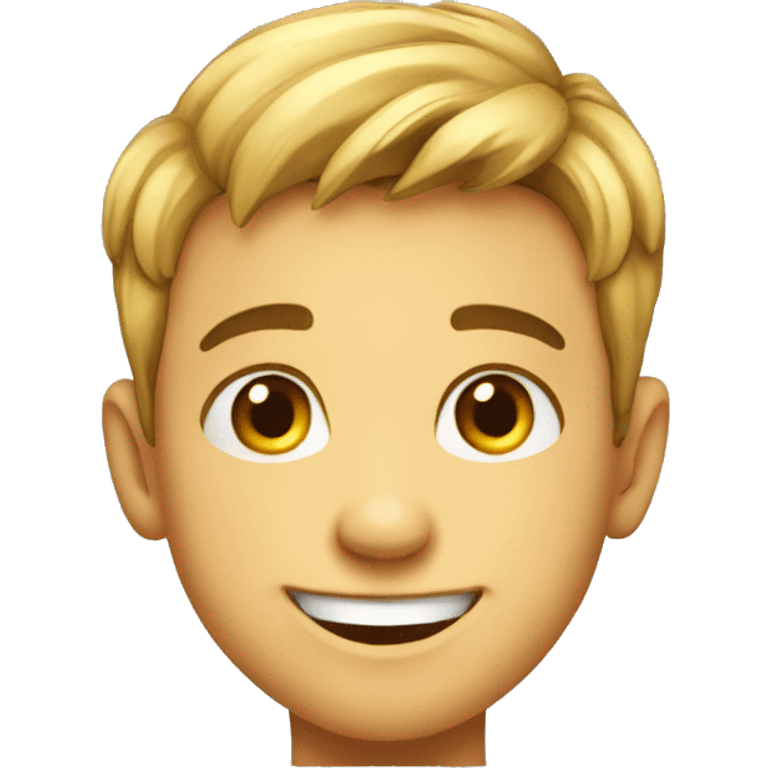 smiling boy portrait view emoji emoji