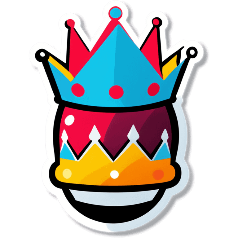 Wearing a crown emoji