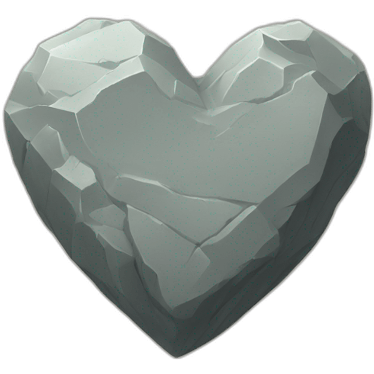 heart of stone‌ emoji