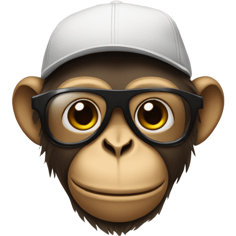 Monkey dressed like a rapper  emoji