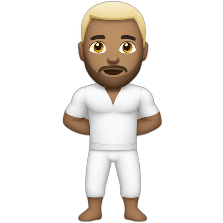 White MMA fighter emoji