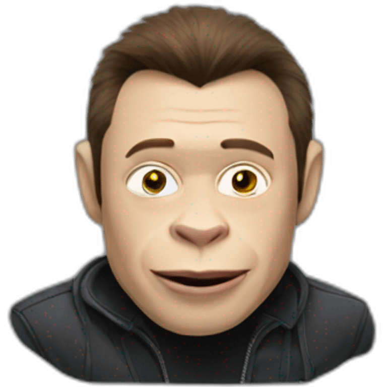 Gorilla with Elon Musk emoji