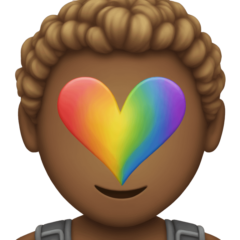 Rainbow heart emoji emoji