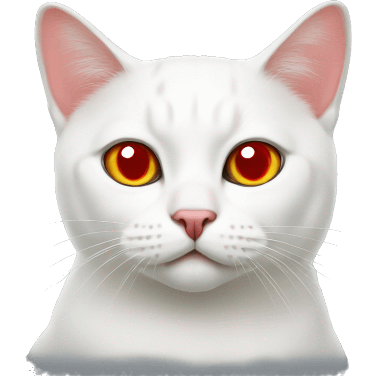 white british cat with red spots emoji