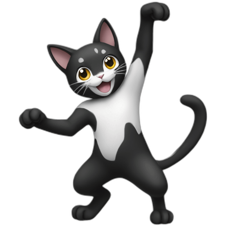 dancing-black-and-white-cat-pokemon emoji