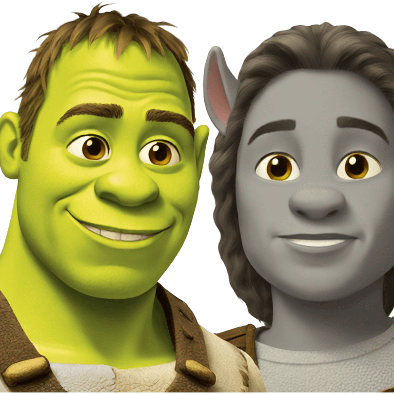 Shrek and donkey emoji