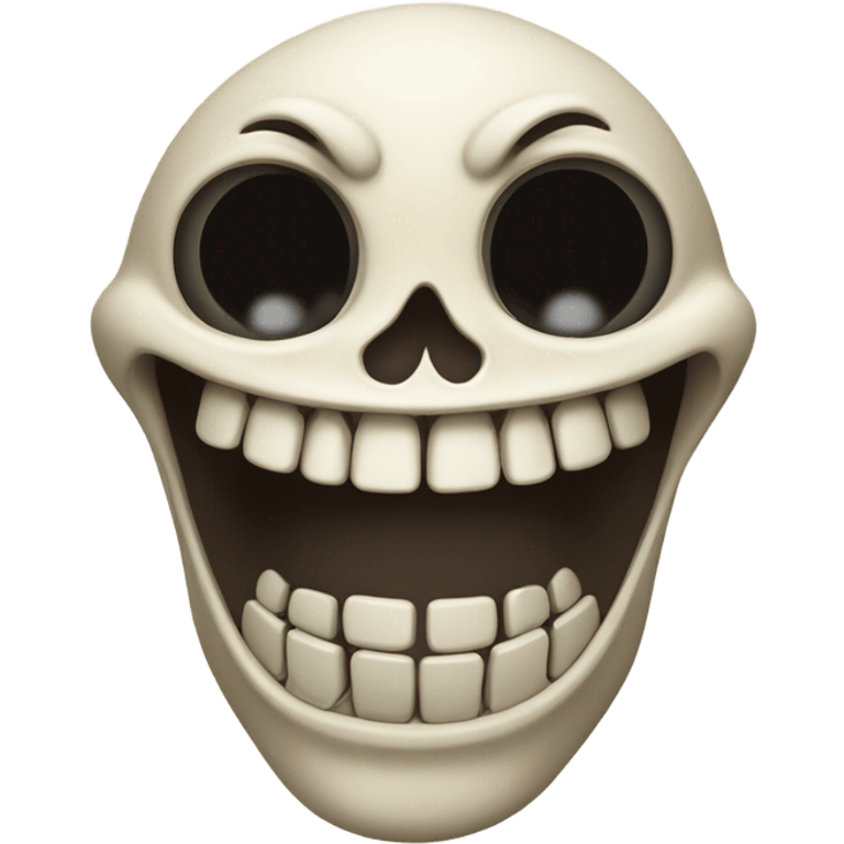 Laughing skeleton head emoji