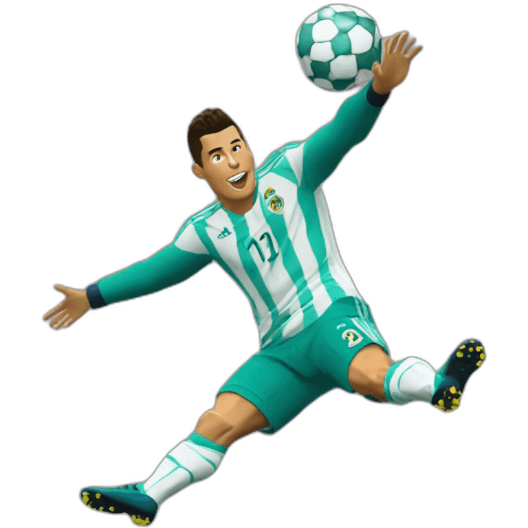 Cristiano Ronaldo bicycle kick emoji