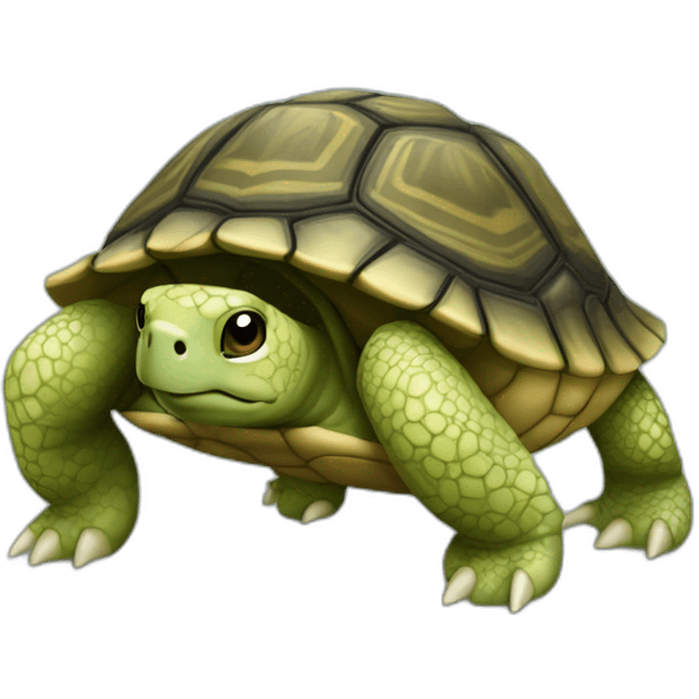 Une tortue qui fait la toupie emoji